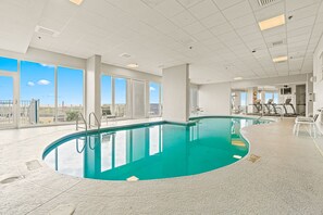 Indoor pool, a heated pool
