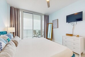 1 bedroom, WiFi, bed sheets - Gulf-Front, 12th-Floor Condo w/ Great View, Balcony, AC & Shared Pools/Hot Tubs (Gulf Shores)