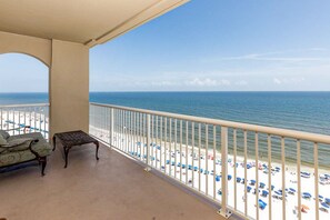 Property grounds - Gulf-front condo with balcony, pool, hot tub, sauna, A/C, & views (Orange Beach)