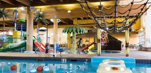 Indoor pool, outdoor pool