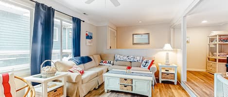 TV, fireplace, DVD player