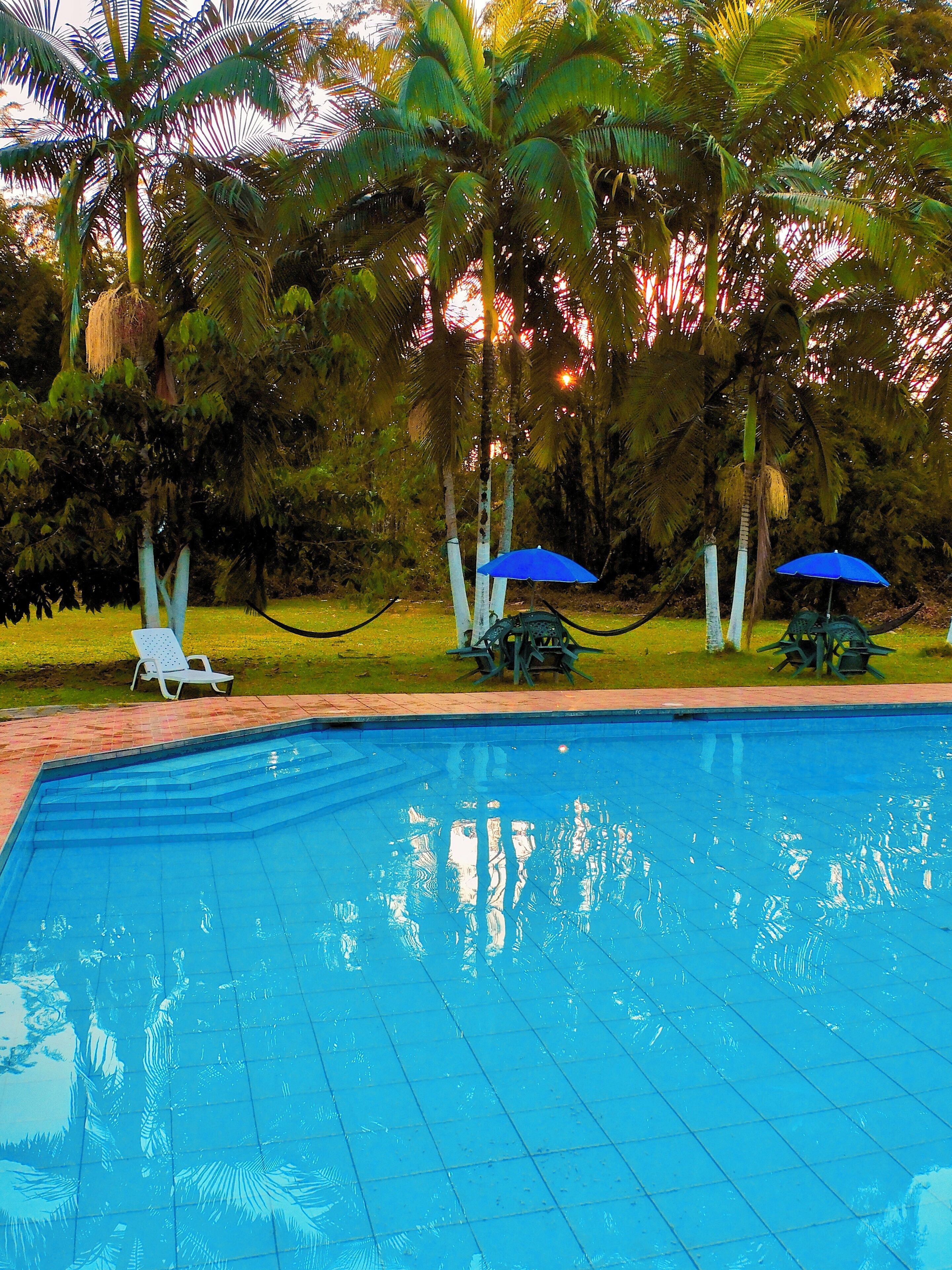 2 piscines extérieures, parasols de plage, chaises longues