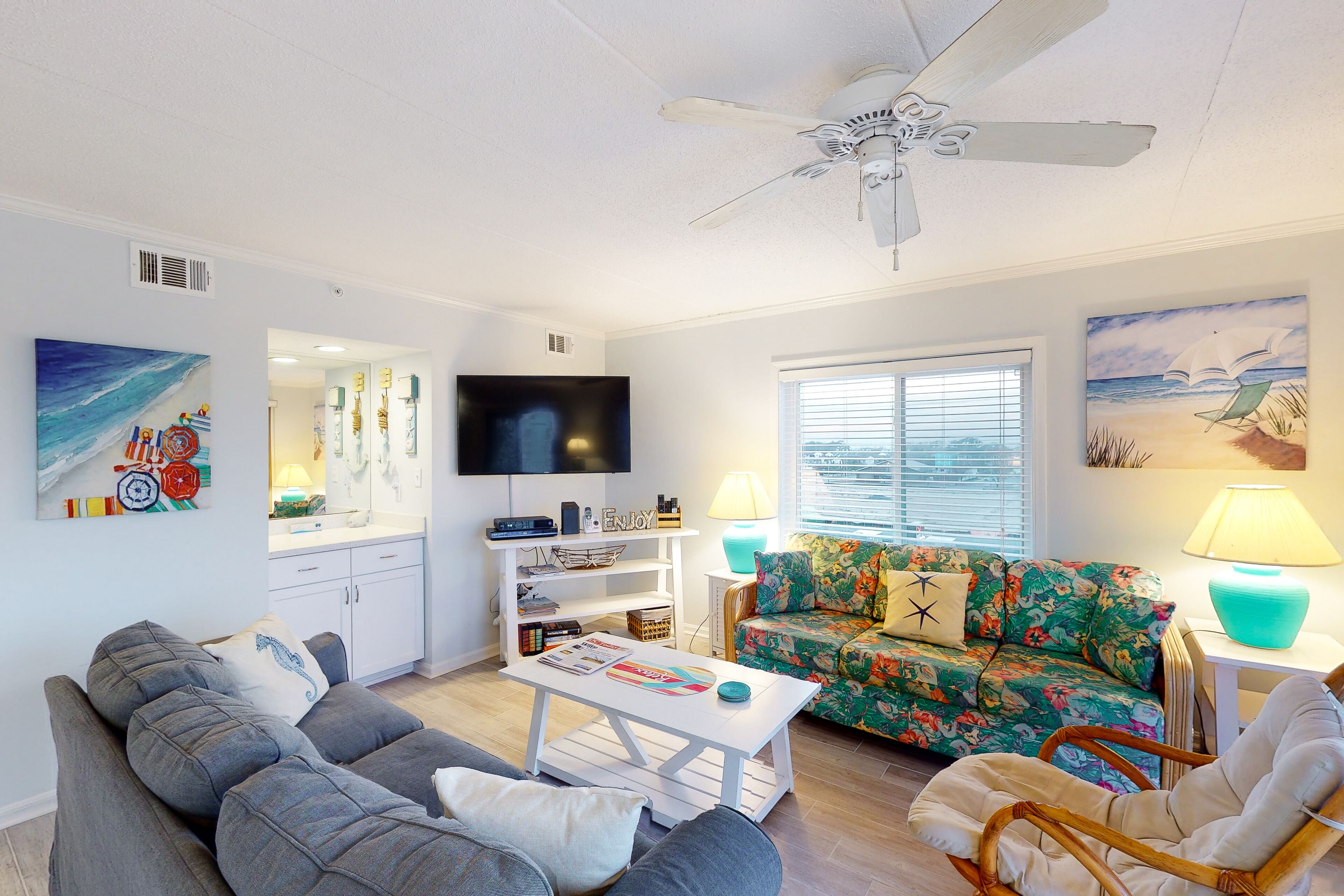 Televisión y reproductor de DVD 