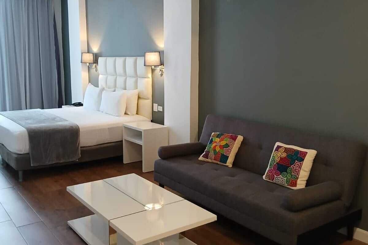 Suite estudio junior | 1 dormitorio, ropa de cama hipoalergénica, colchones viscoelásticos