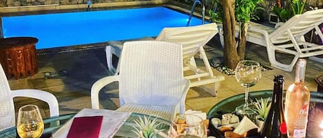 Vue depuis lâhĂ©bergement