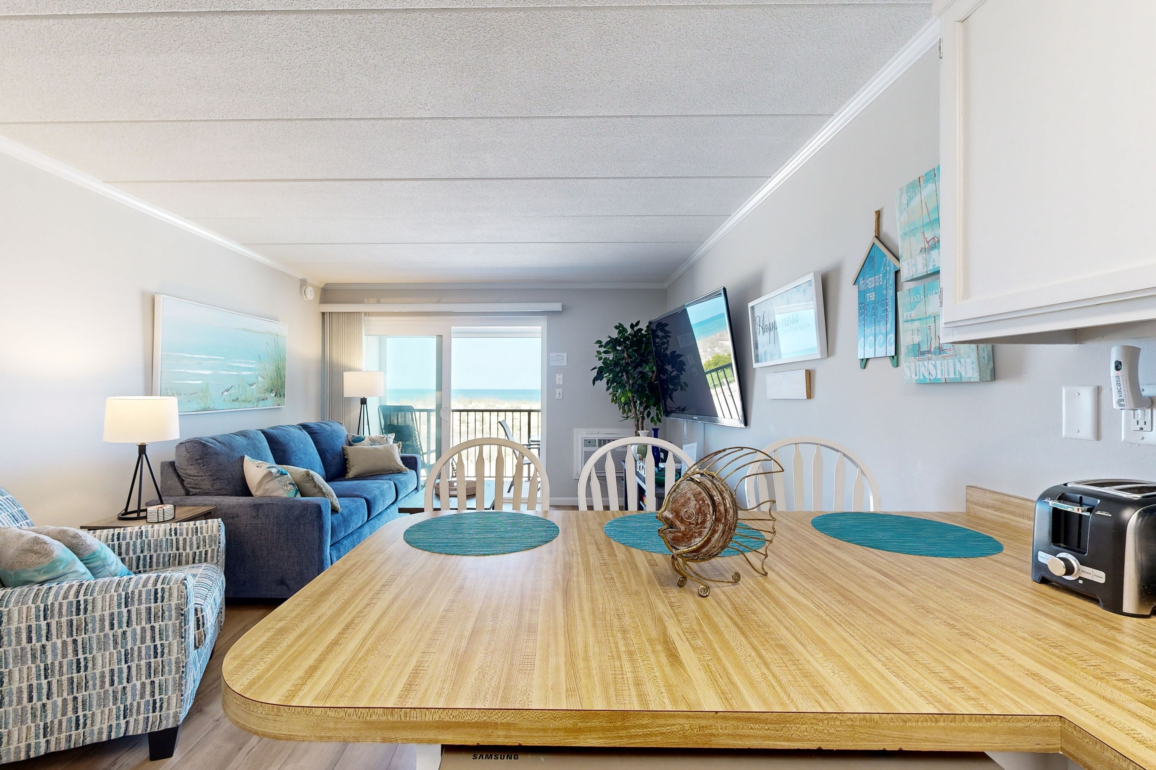 TV, DVD player, books