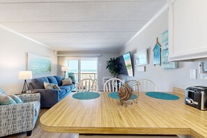 TV, DVD player, books