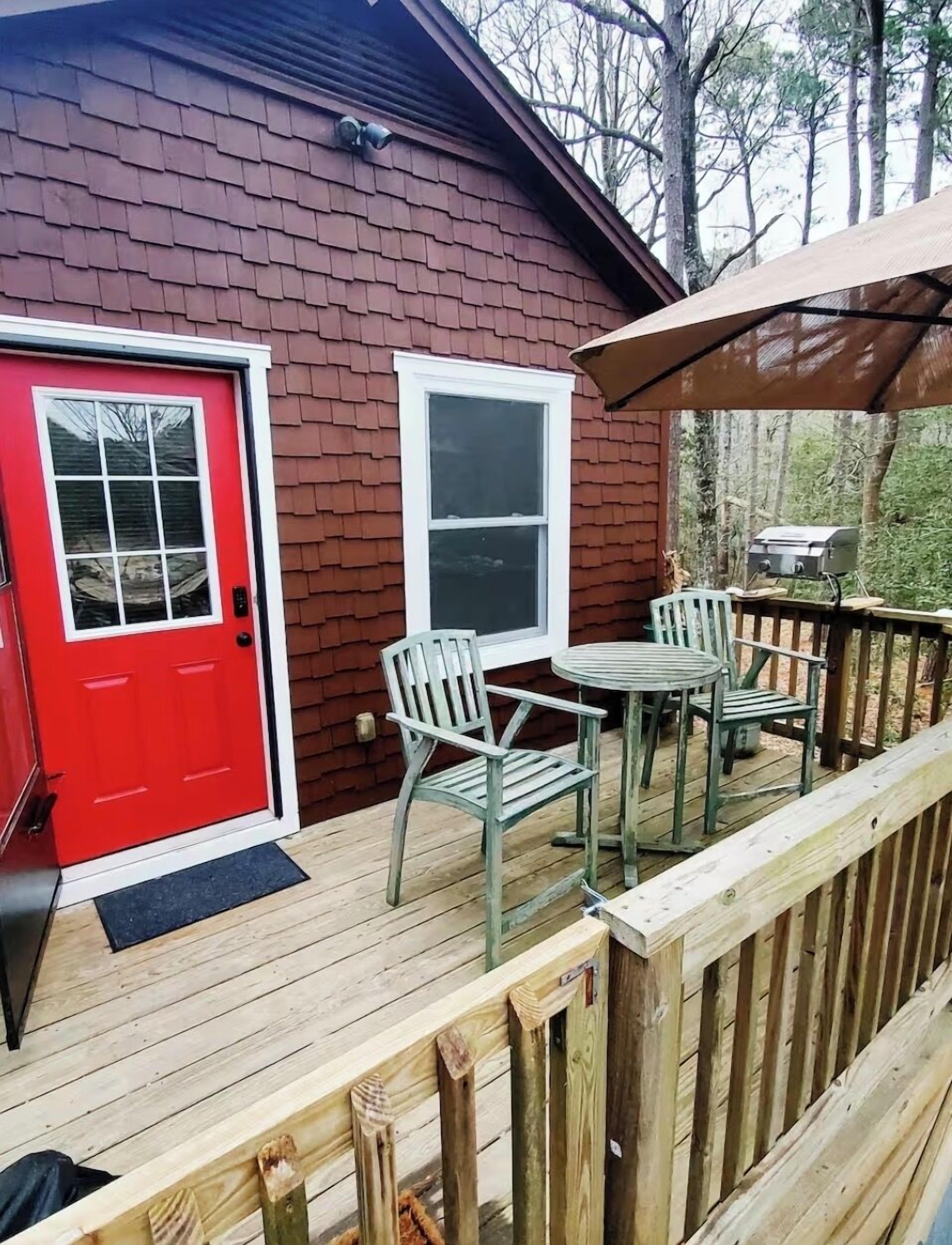 屋外ダイニングエリア