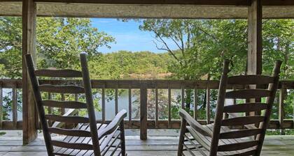 Carters Lake Lakeside Log Cabin #2 includes boat slip at the marina