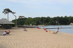 Beach nearby, sun-loungers