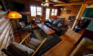 Family Townhome, 3 Bedrooms, Balcony, Partial Lake View | Living area - Ampersand Bay Resort (Saranac Lake)