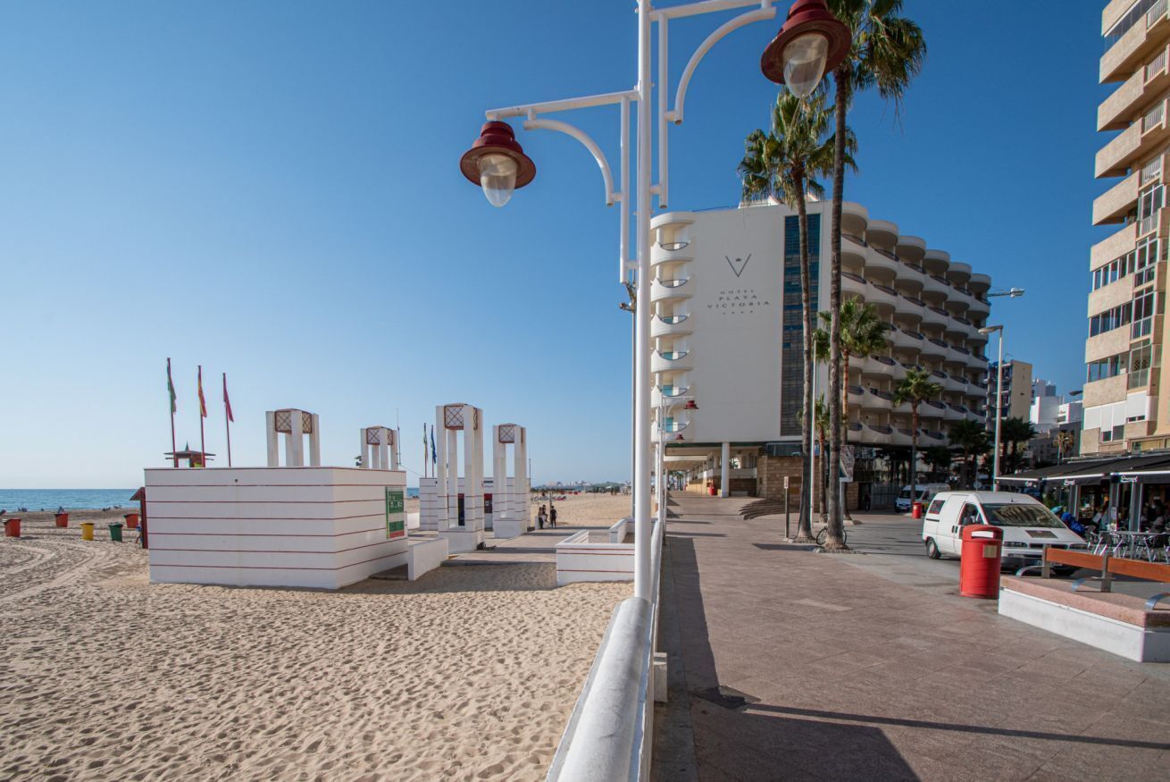 Vlak bij het strand