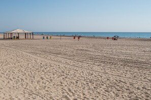 Vlak bij het strand
