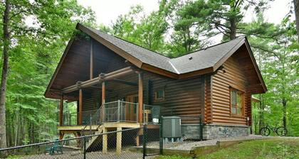 The Bike House, an Euro Log Home near Cable and Drummond, WI
