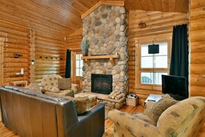 Télévision, cheminée