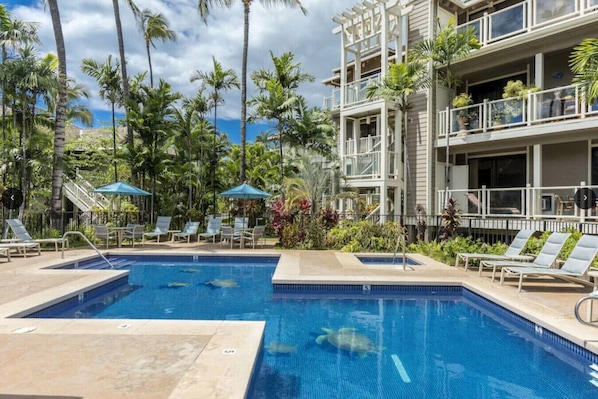 A heated pool