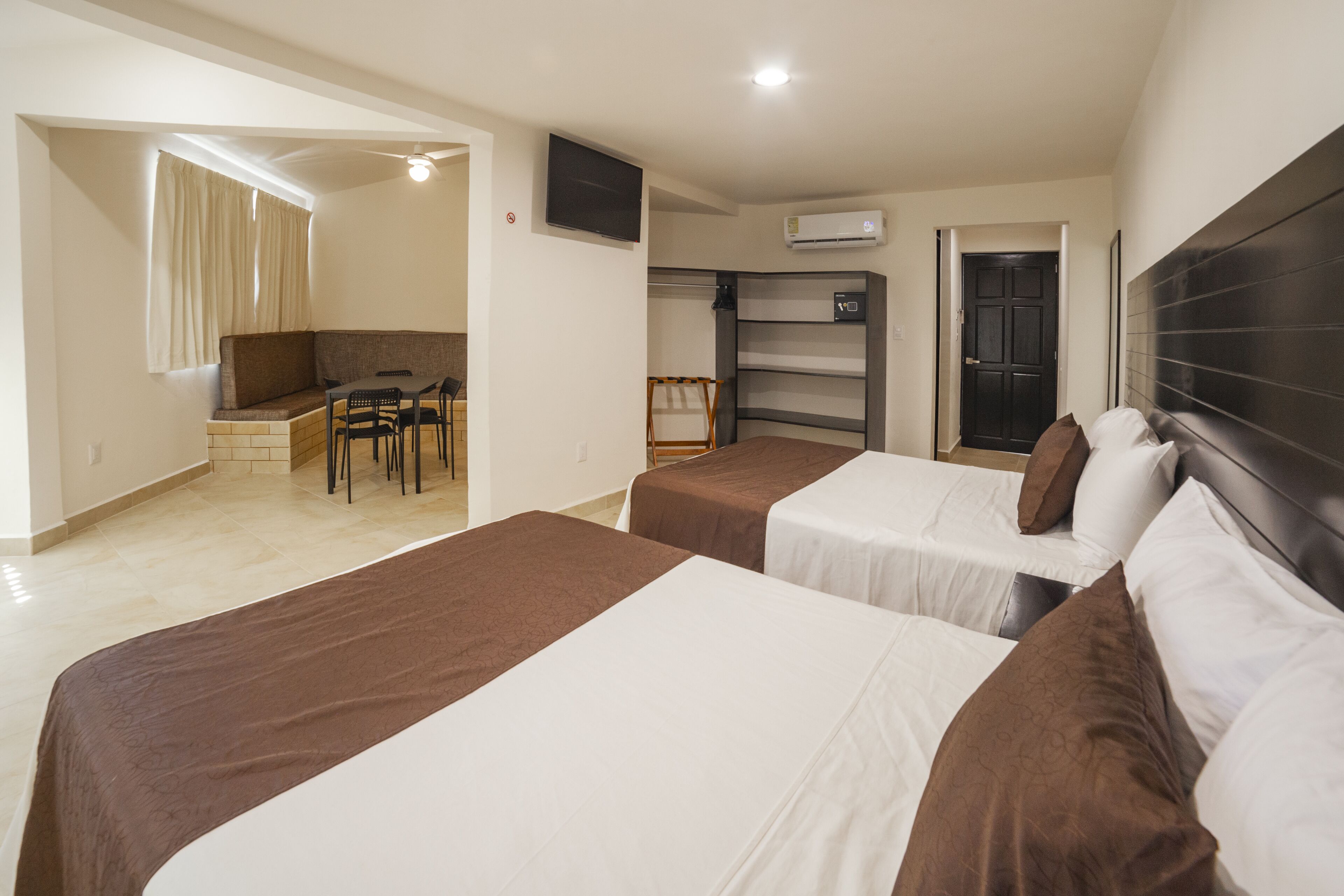 double room, 2 double beds | premium bedding, tempur-pedic beds, minibar, in-room safe