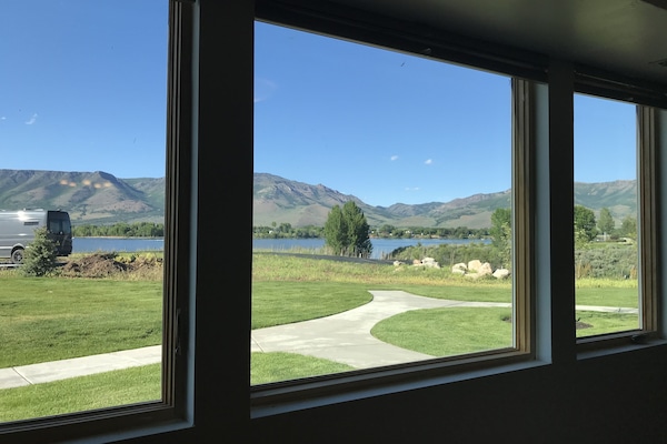 View from living room to the Northeast overlooking Pineview Reservoir