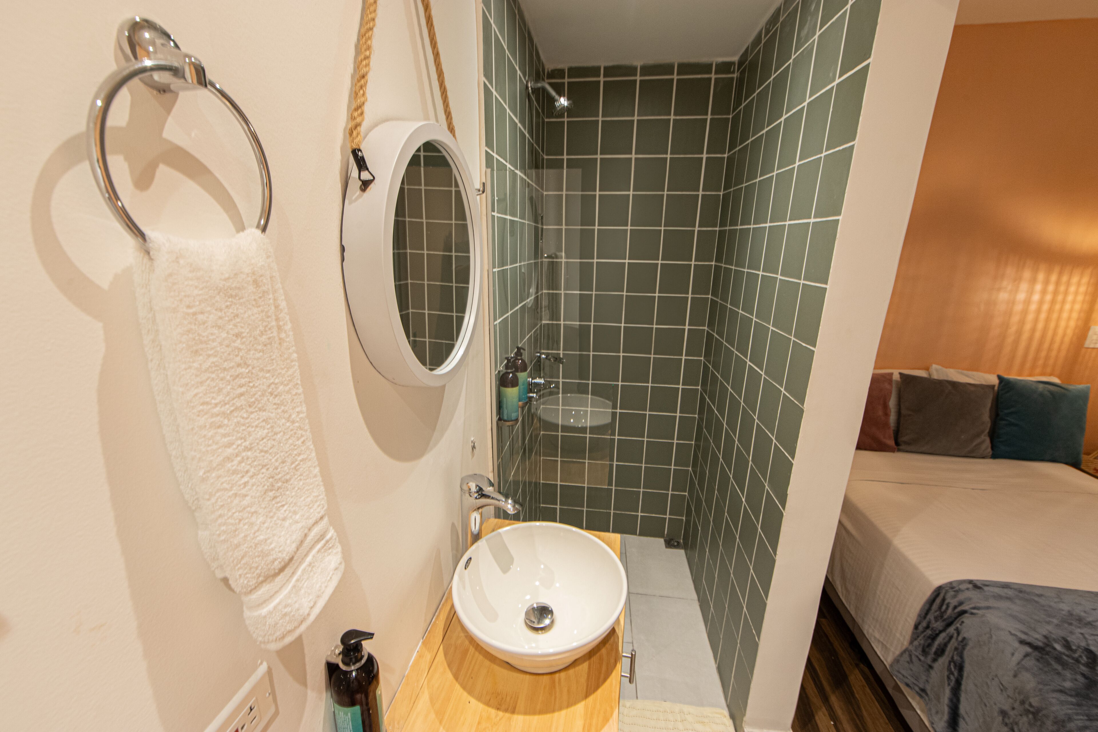 economy single room, 1 single bed | bathroom | shower, hair dryer, towels, soap