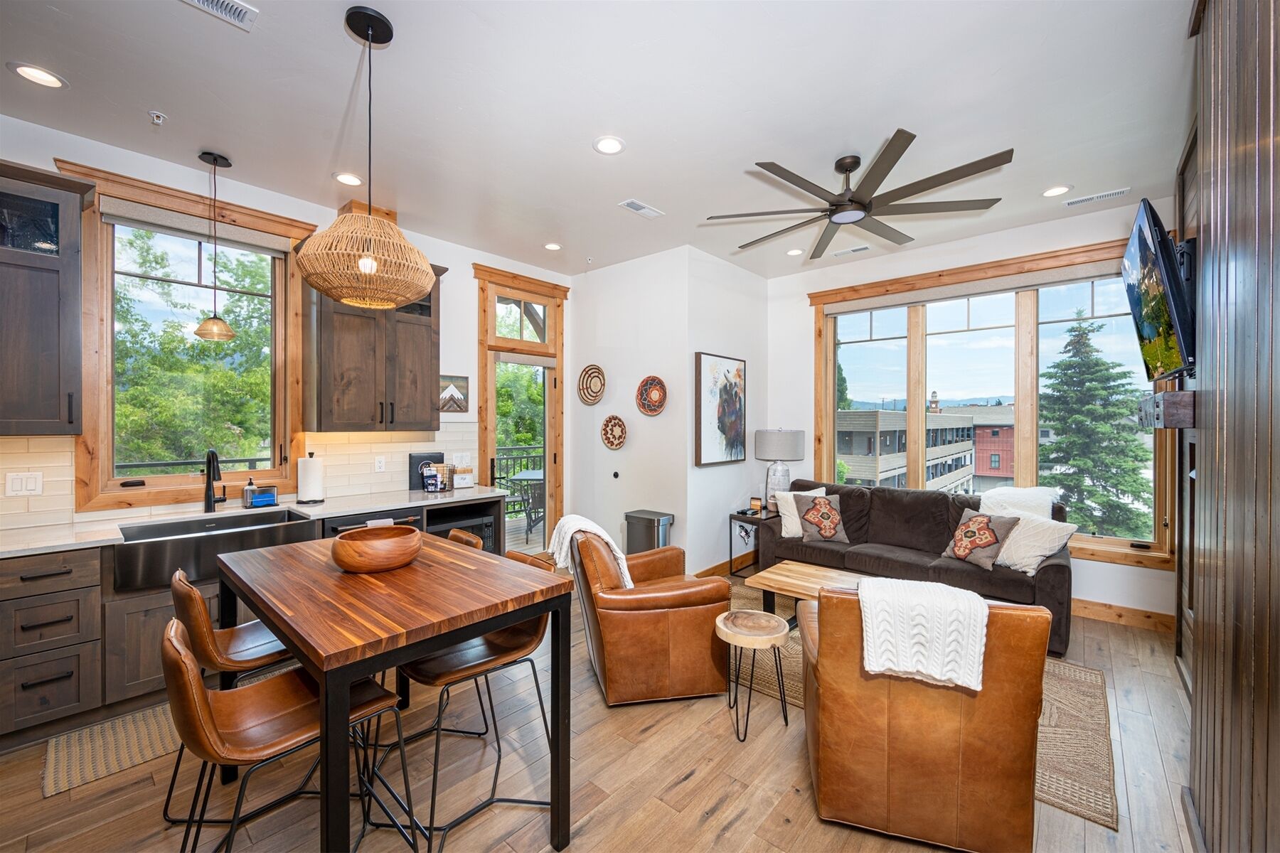 NEW LISTING in Downtown Whitefish! Elegant 2BR Luxury Condo with Covered Parking