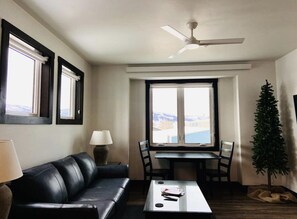 Living area - Chalet Suite 301 at Granby Dairy Suites (Granby)