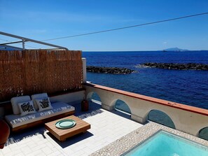 Terrace/patio - Enchanting villa on three levels with direct access to the sea and view of Capri (Massa Lubrense)