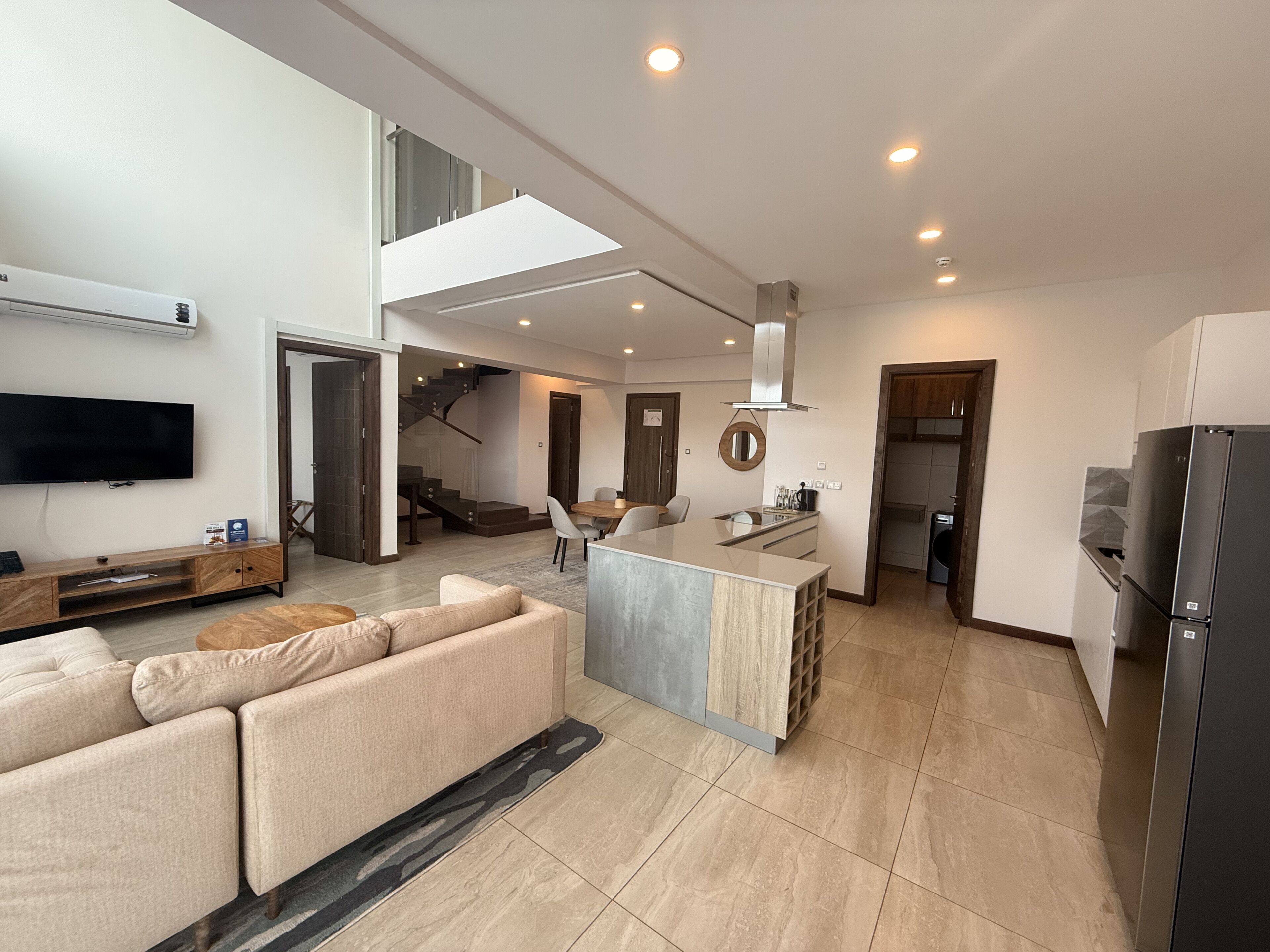 3 Bedroom Penthouse | Living area | 48-inch LCD TV with premium TV channels, TV
