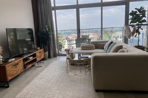 3 Bedroom Penthouse | Living area | 48-inch LCD TV with premium channels, TV