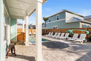 A heated pool