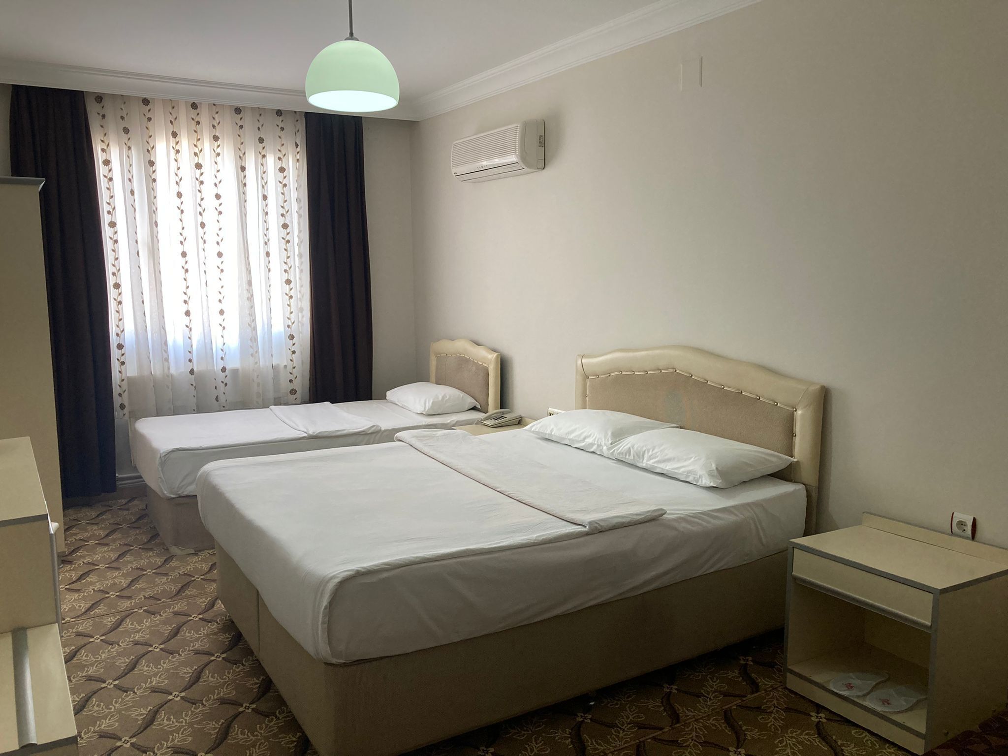 Premium bedding, memory foam beds, minibar, desk