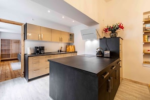 Fridge, oven, stovetop, dishwasher - Big terrace dream in Little Venice (Leipzig)