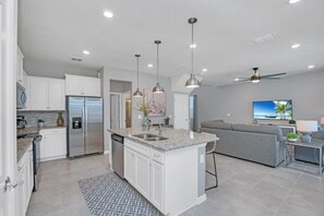 Townhome, 5 Bedrooms | Private kitchen - 5 Bed With Fantastic Game Room In Fun Resort! 5 Bedroom Townhouse by RedAwning (Kissimmee)