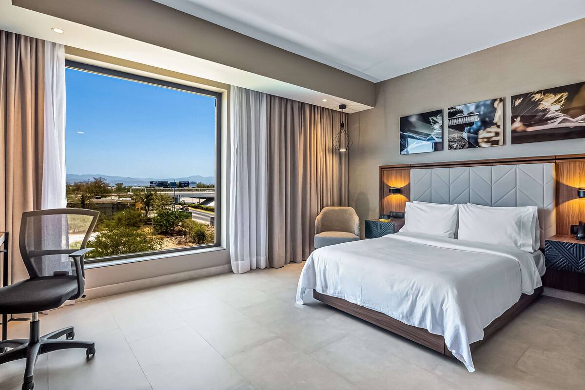 room, 1 queen bed, accessible (3x3 shower) | minibar, in-room safe, desk, blackout curtains
