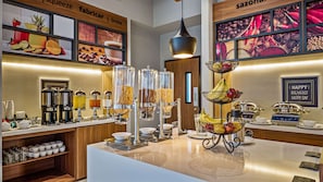 Free daily buffet breakfast
