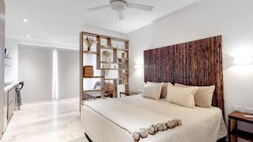 Een strijkplank/strijkijzer, gratis internet, beddengoed