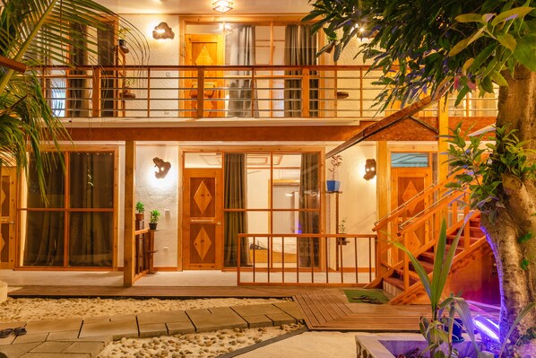 Exterior detail - Dhamana Beach is located on the Sunrise Beach of Mahibadhoo, Maldives. (Mahibadhoo)