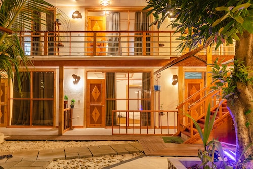 Dhamana Beach is located on the Sunrise Beach of Mahibadhoo, Maldives. 