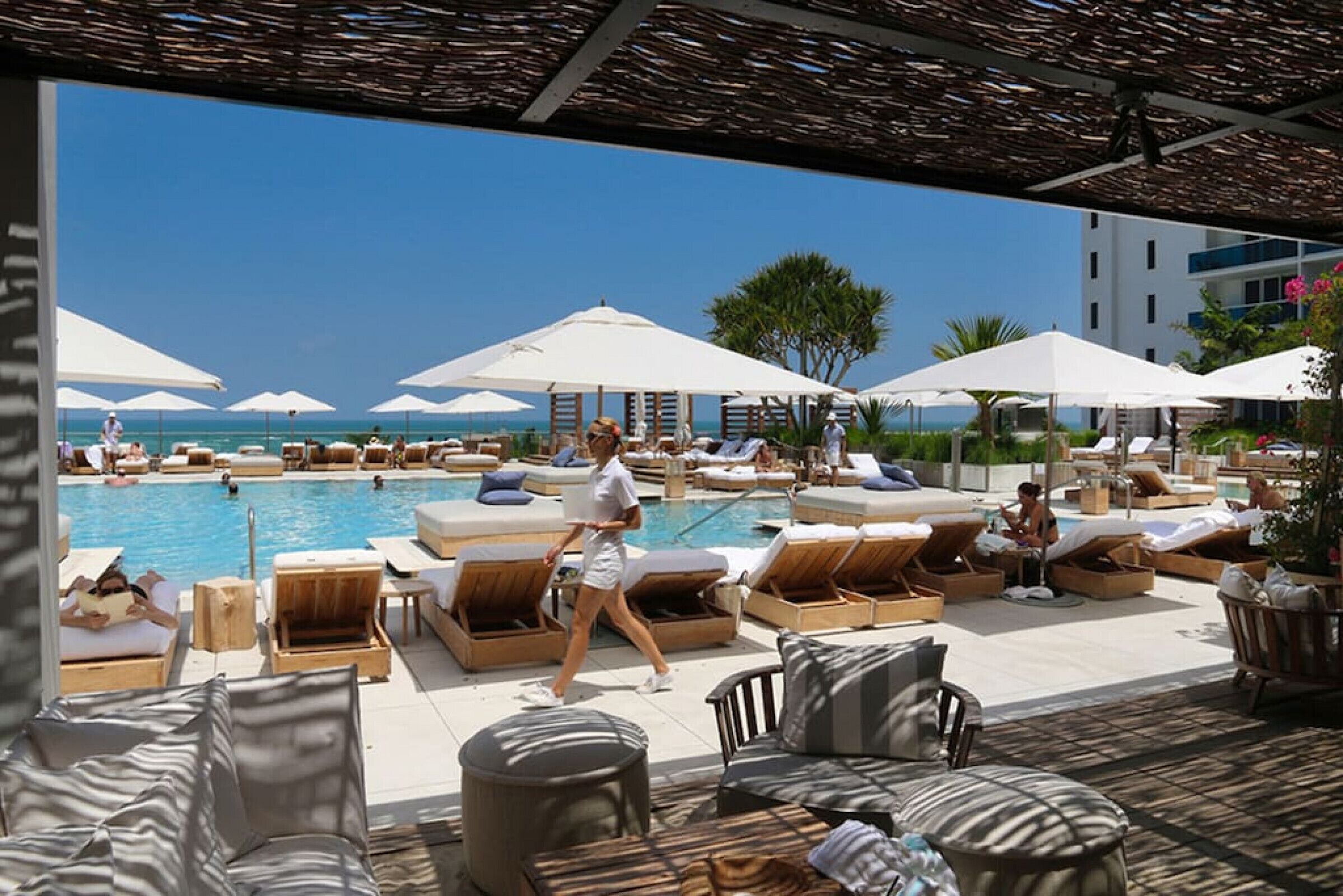 Et oppvarmet basseng