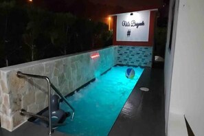A heated pool
