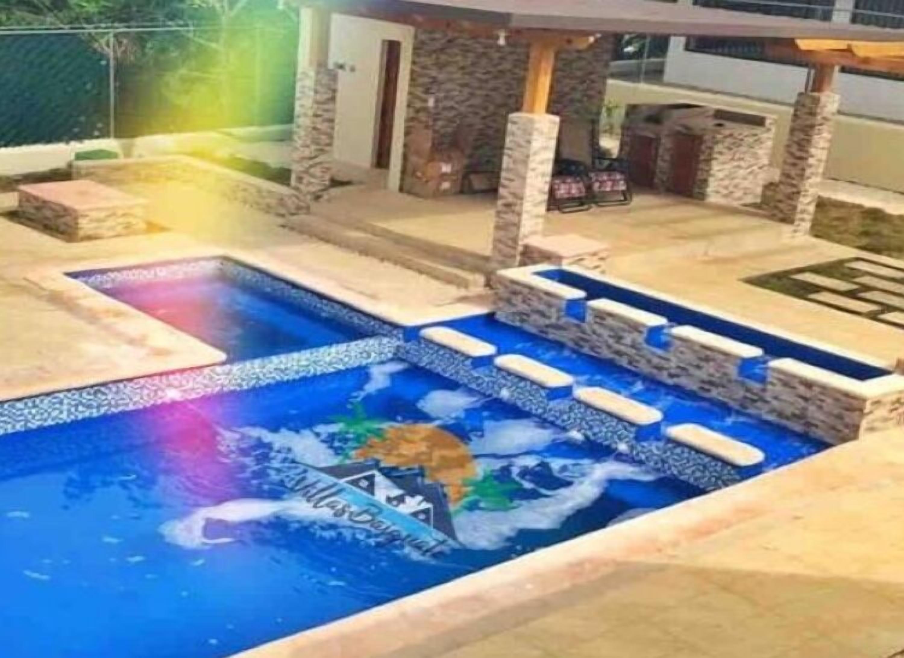 A heated pool