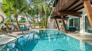 A heated pool
