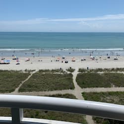 Condo Prestigio, 1 habitación, vista al océano, frente al océano | Balcón