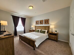 Desk, iron/ironing board, travel crib, free WiFi