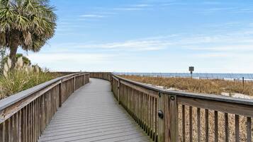 Vista a la playa o el mar
