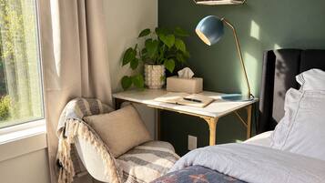 A sunny desk & fast WIFI for work.