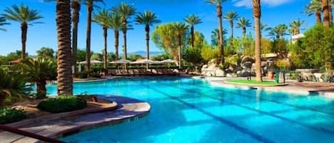 Piscine extérieure, piscine chauffée