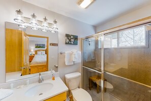 Hair dryer, towels