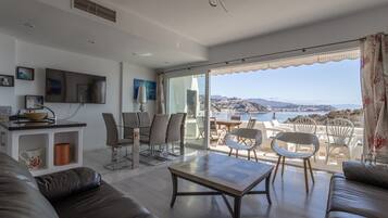 TV, DVD player, stereo