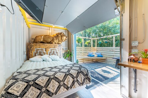 Luxury Shipping Container that is Dog Friendly.