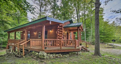 Updated Manistique Log Cabin, Yard & Fire Pit